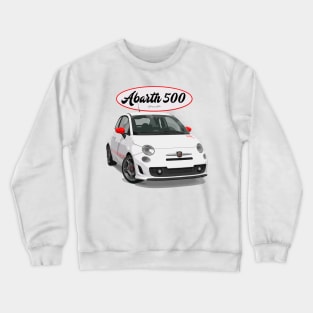 ABARTH 500 White Scorpion Crewneck Sweatshirt